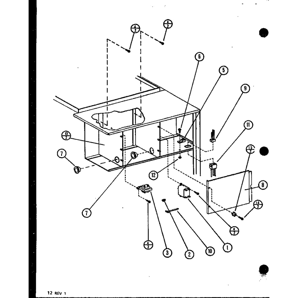 Diagram 3 Diagram and Parts List for EBCC2400MBM 9846201C Amana Air Conditioner