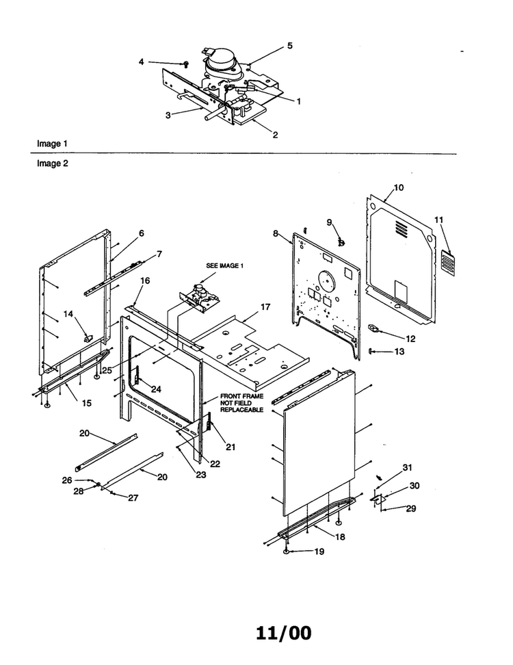 Cabinet Diagram and Parts List for ARTC7522E-P1143817NE  Amana Range