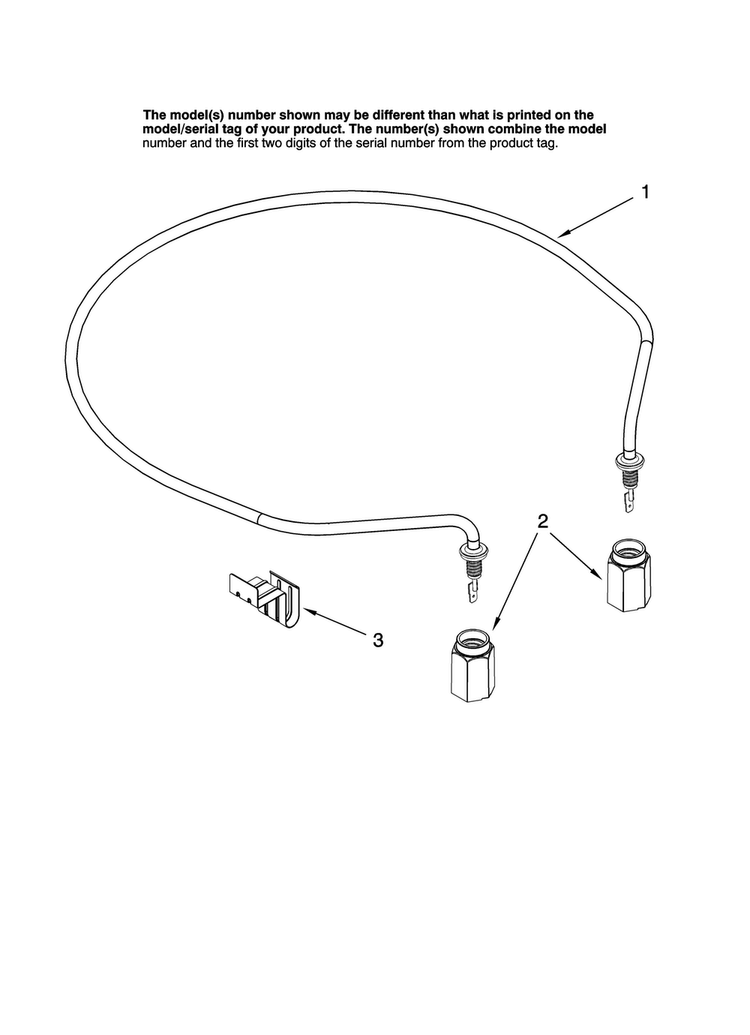 Heater Parts Diagram and Parts List for MDB4651AWB42  Maytag Dishwasher