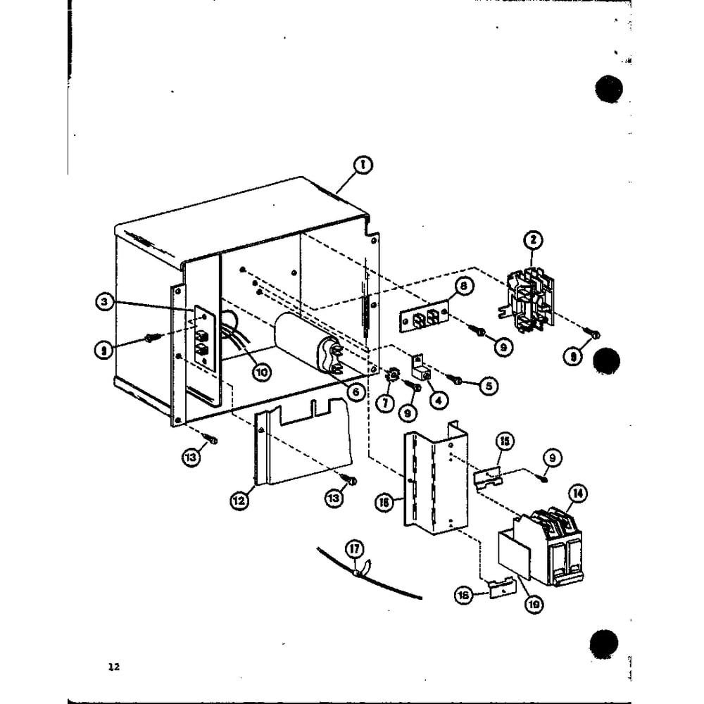 Diagram 4 Diagram and Parts List for SRCF24U01A P6917203C Amana Air Conditioner
