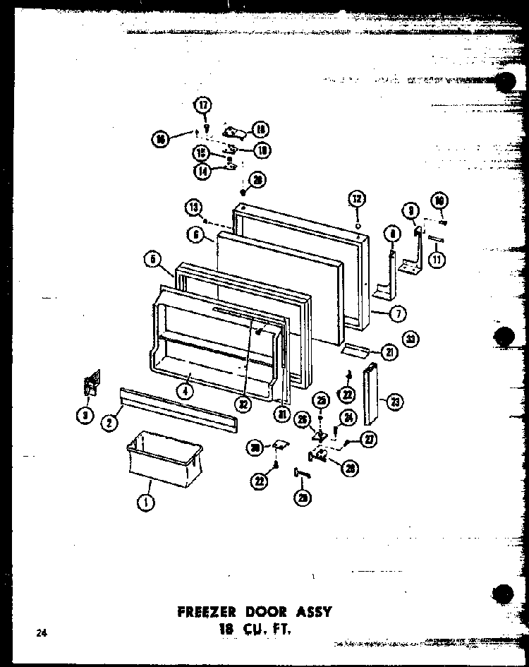 Section 15 Diagram and Parts List for TC18N-A-P60303-59WA  Amana Refrigerator