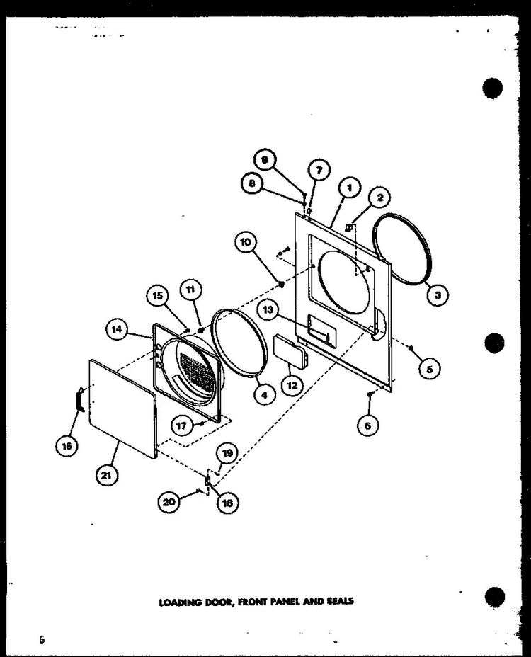 Section 4 Diagram and Parts List for LG2912 P7804826W Amana Dryer