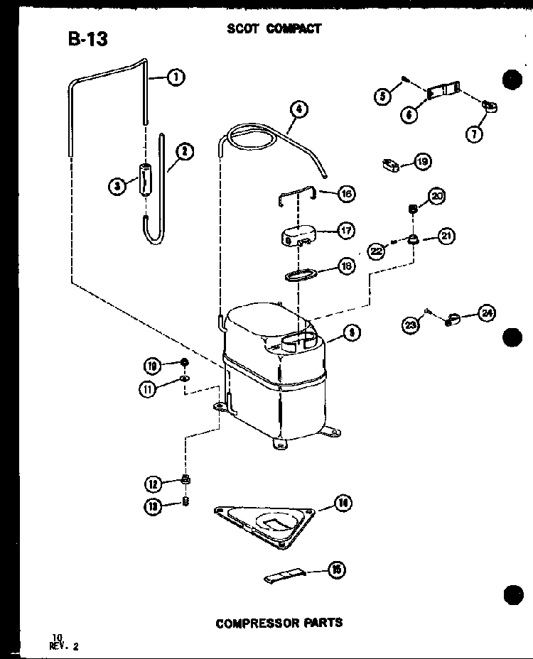 Section 1 Diagram and Parts List for ES12-2ML P54974-60R Amana Air Conditioner