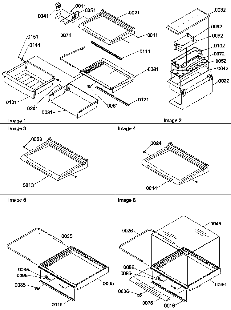 Deli, Shelves, Crisper Assemblies And Accessories Diagram and Parts List for SRDE528SW-P1184904WW  Amana Refrigerator