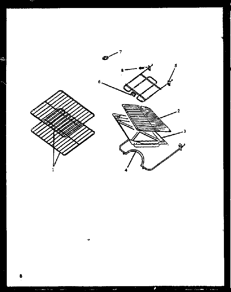 Rack/elements Diagram and Parts List for EHT330-P1142446NW  Caloric Range