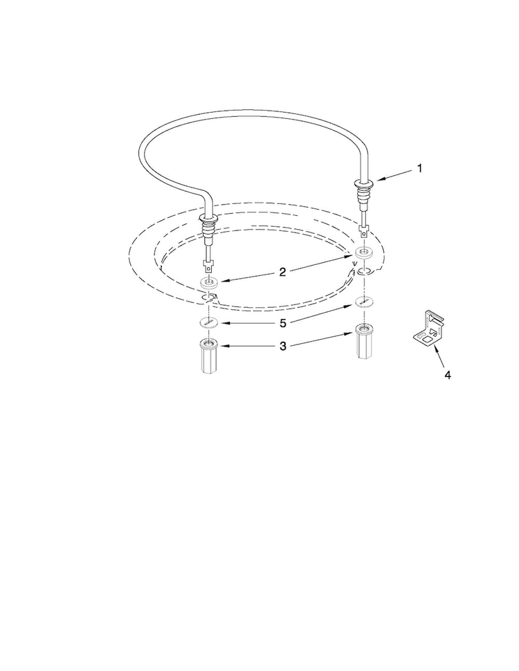 Heater Parts Diagram and Parts List for ADB1600AWW1  Amana Dishwasher