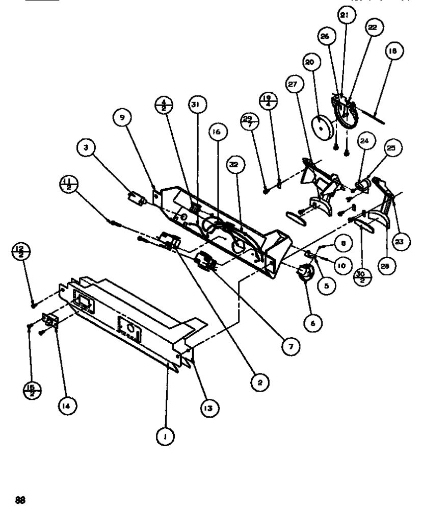 Ice And Water Cavity 2 Diagram and Parts List for SBDT520M-P1164101W  Amana Refrigerator