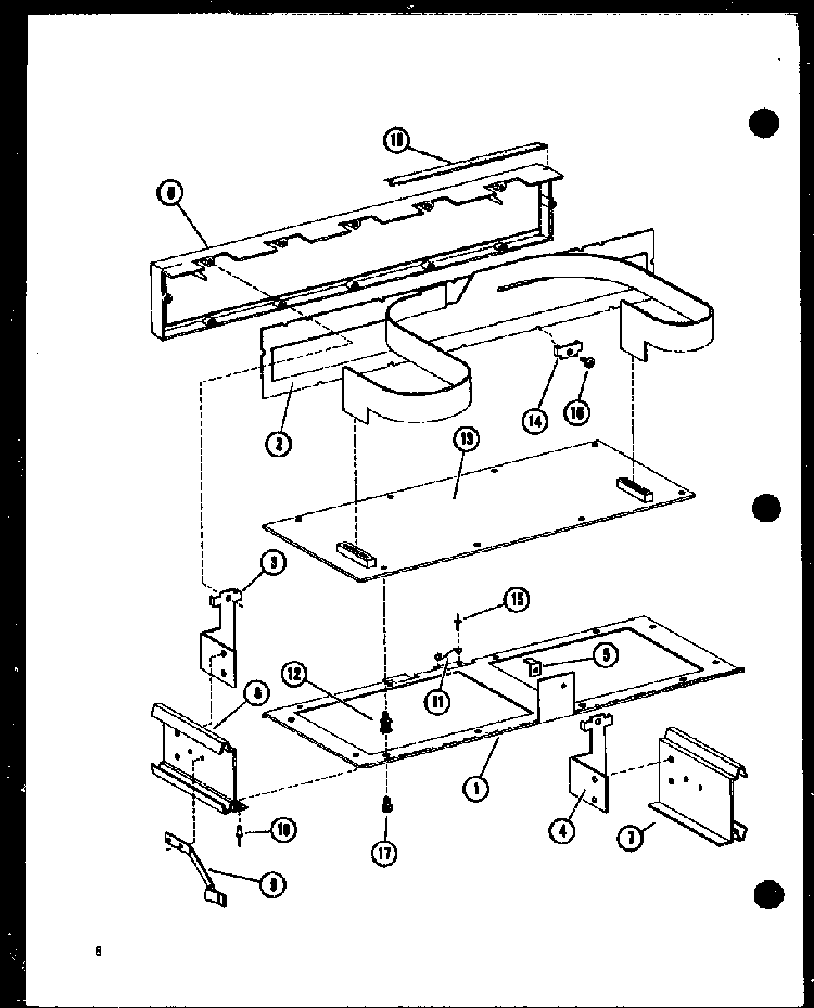 Control Diagram and Parts List for RC-14S P72649-1M Amana Microwave