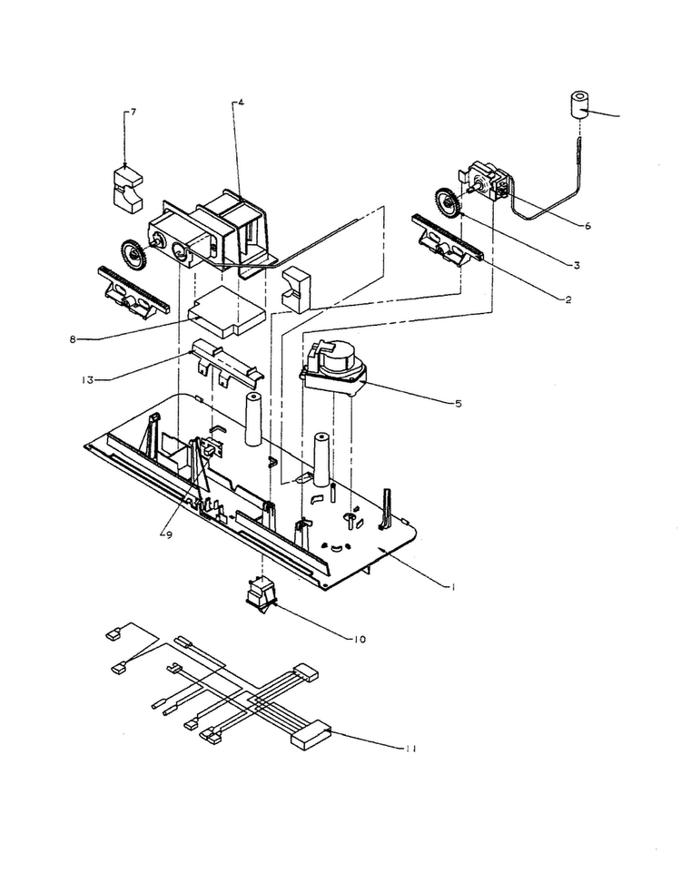 Control Panel Diagram and Parts List for TA18R3-P1181705WW  Amana Refrigerator