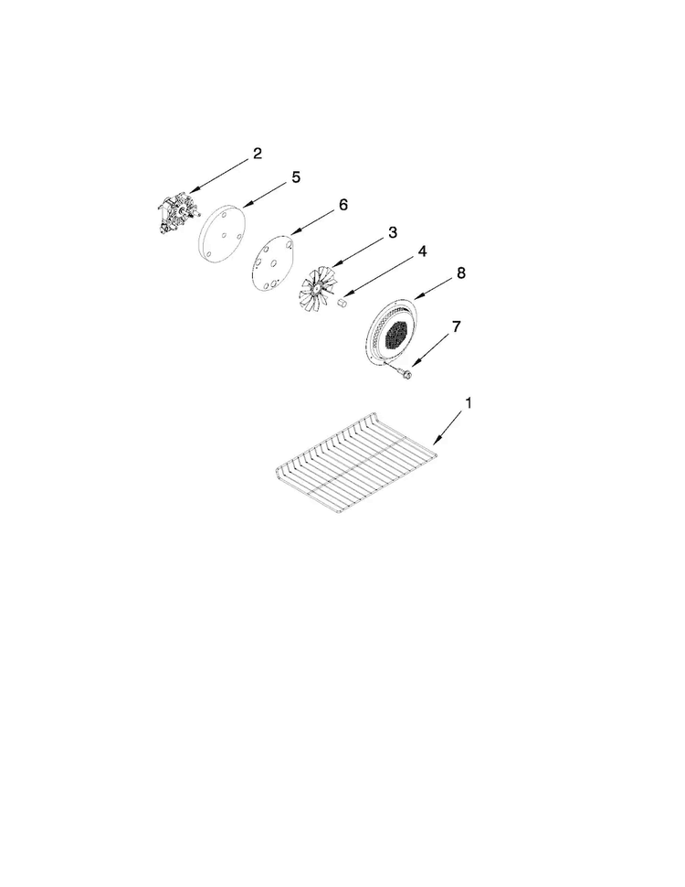 Internal Oven Parts Diagram and Parts List for MGT8775XB00  Maytag Range