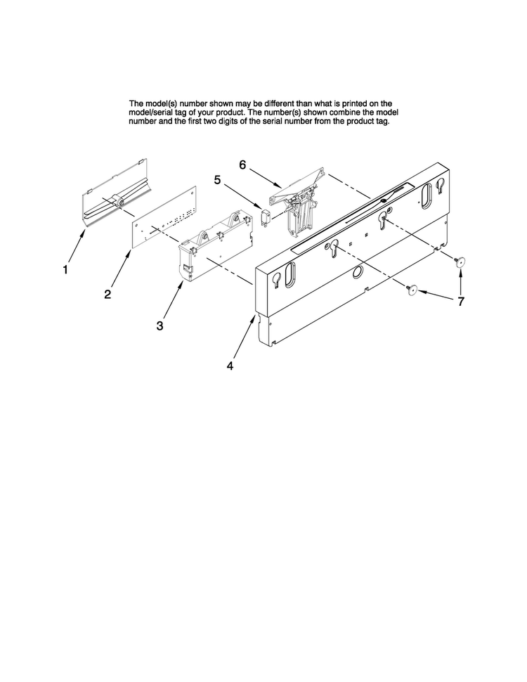 Control Panel Parts Diagram and Parts List for JDB1095AWS41  Jenn-Air Dishwasher