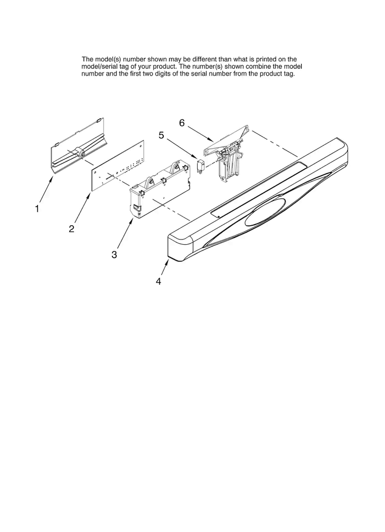 Control Panel Parts Diagram and Parts List for MDB6701AWB0  Maytag Dishwasher