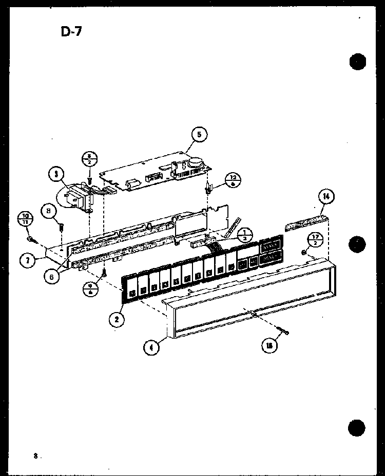 Switch Assembly Diagram and Parts List for RC-10SD P75750-4M Amana Microwave
