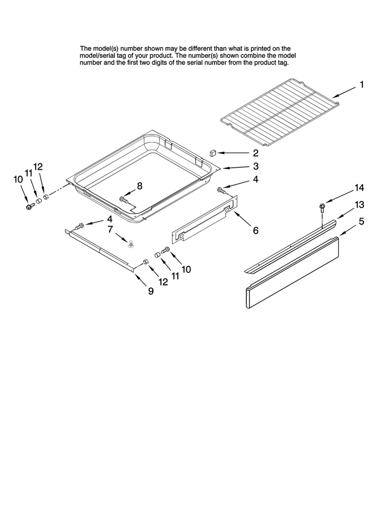 Drawer And Rack Parts Diagram and Parts List for MGRH865QDS14  Maytag Range