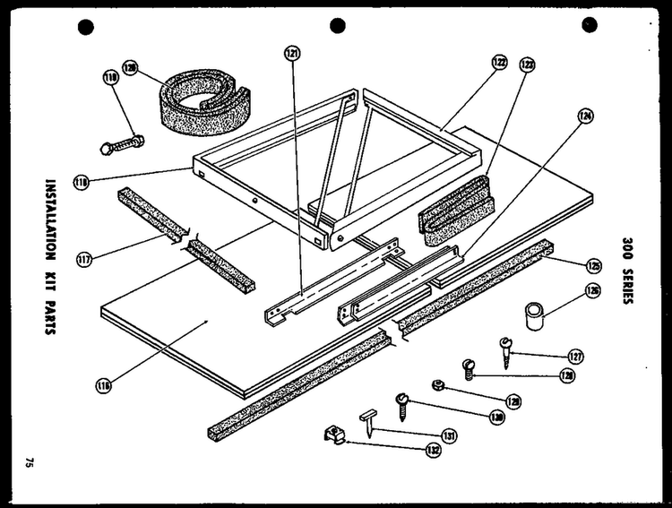 Installation Parts Diagram and Parts List for 615-2G P54302-30R Amana Air Conditioner