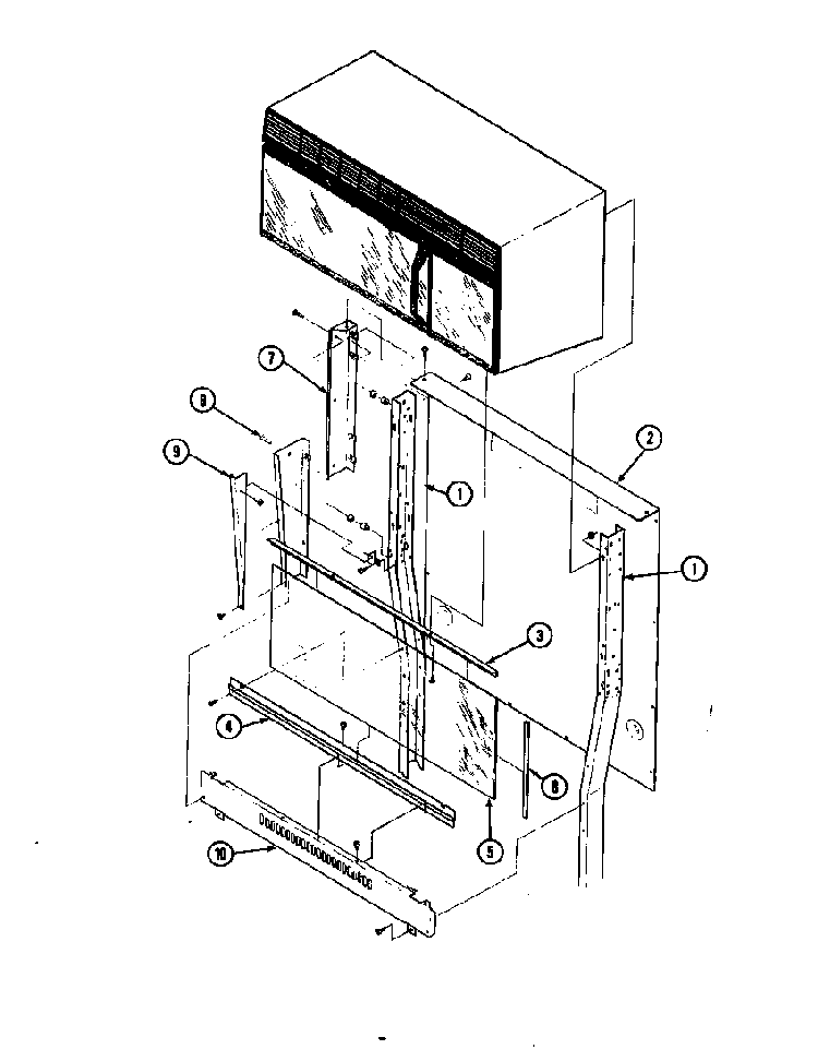 Body-upper Diagram and Parts List for 22FA-6CKLXV8  Magic Chef Microwave Oven Combo