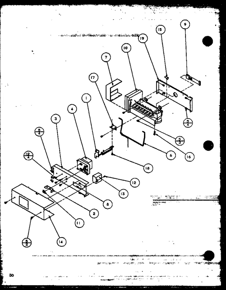 Ice Maker Diagram and Parts List for SZD27KPL-P1101206WL  Amana Refrigerator