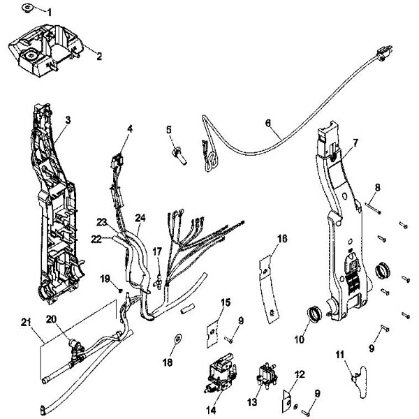 Diagram 2 Diagram and Parts List for F7412  Hoover Steamer