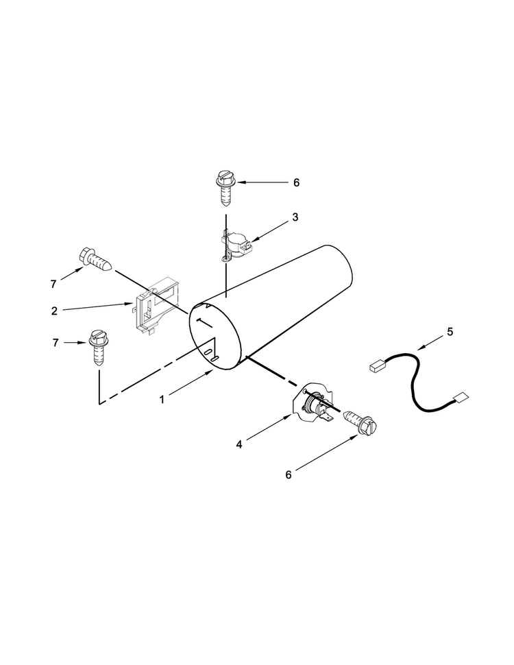 Dryer Heating Parts-gas Diagram and Parts List for MLE21PDAGW0  Maytag Washer Dryer Combo