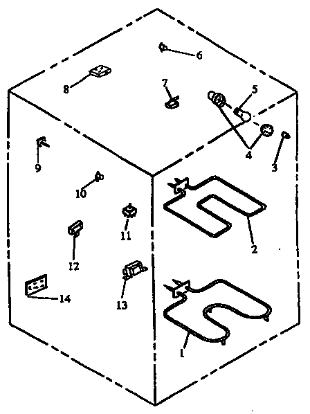 Electrical Components Diagram and Parts List for ARH660E-P1167404SE  Amana Range