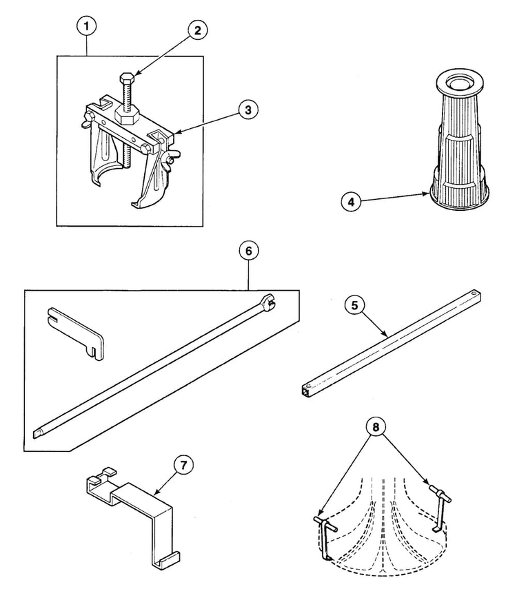 Tools 2 Diagram and Parts List for SWT621LC  Speed Queen Washer