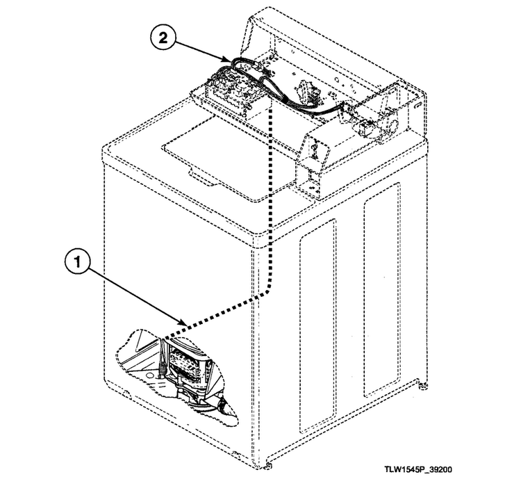 Harnesses Diagram and Parts List for SWT021LA  Speed Queen Washer