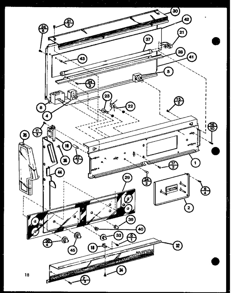 Section 8 Diagram and Parts List for ARR-412 P85312-12S Amana Range