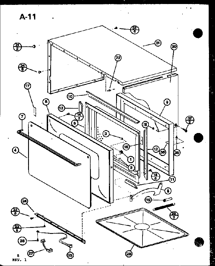 Section 3 Diagram and Parts List for RS-7A P75589-5M Amana Microwave