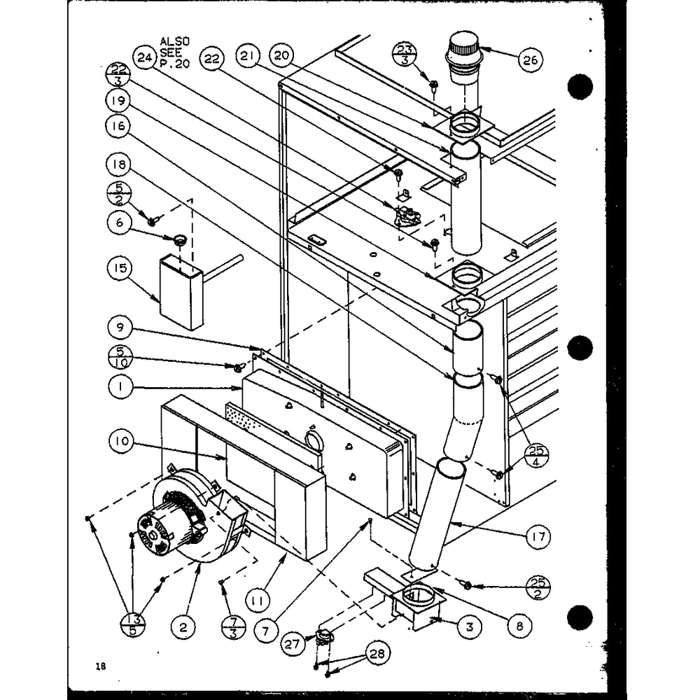 Diagram 5 Diagram and Parts List for GCI140A35C P9811216F Amana Furnace