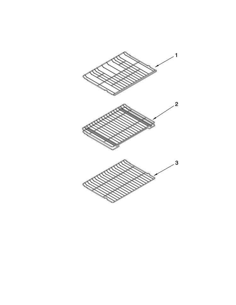 Rack Parts Diagram and Parts List for MGR6775BDB19  Maytag Range