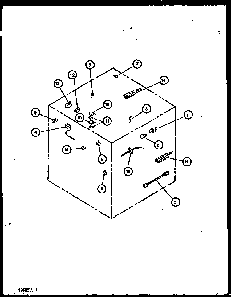 Electrical Components Diagram and Parts List for RST378UW-P1141203NW  Caloric Range