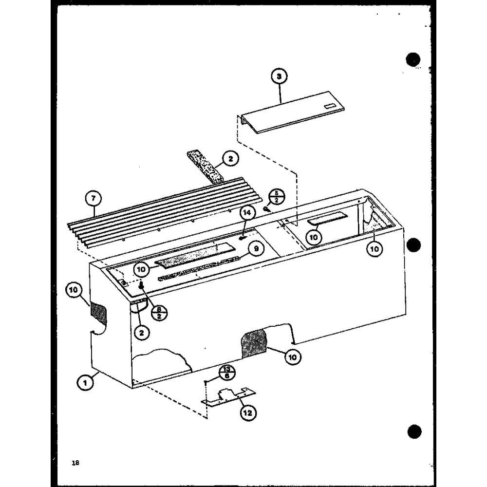 Diagram 17 Diagram and Parts List for PTH15300B P9913620R Amana Air Conditioner