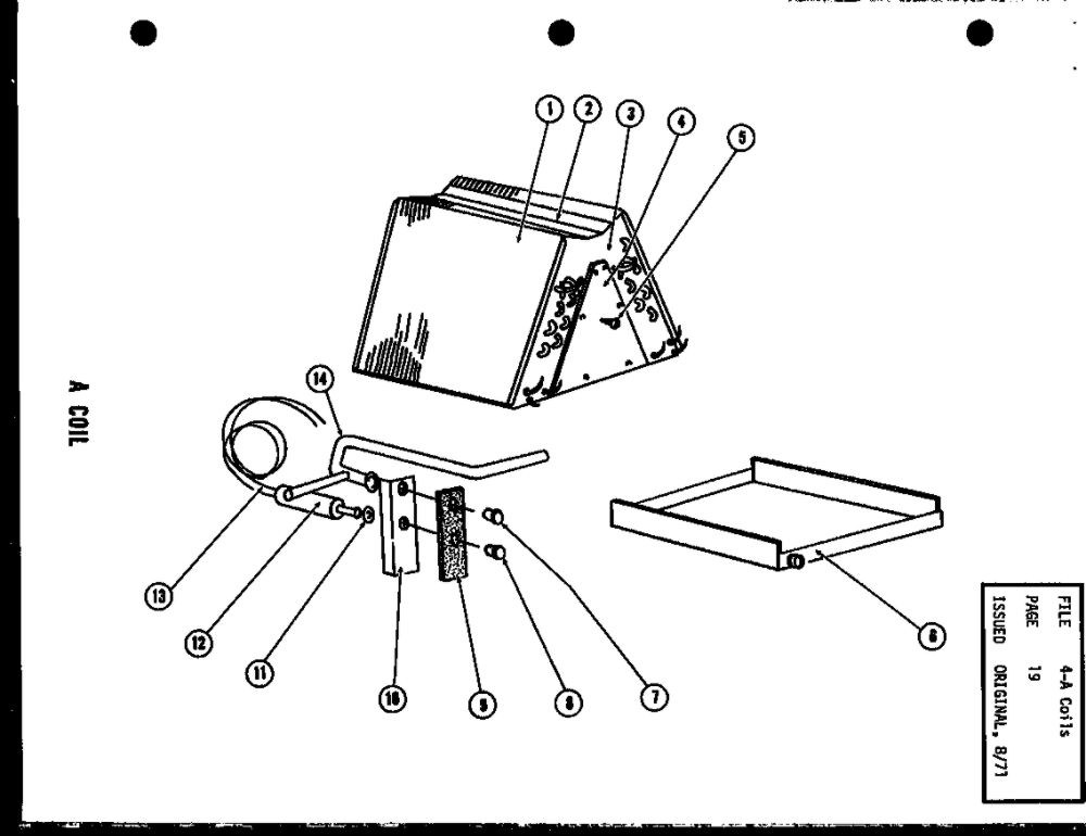 A Coil Diagram and Parts List for EA18CT P58197-1C Amana Air Conditioner