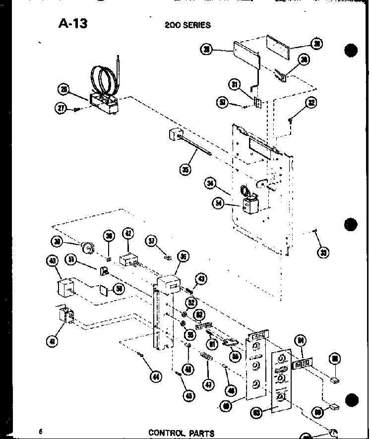 Control Parts Diagram and Parts List for ES216D-3MR P55417-43R Amana Air Conditioner