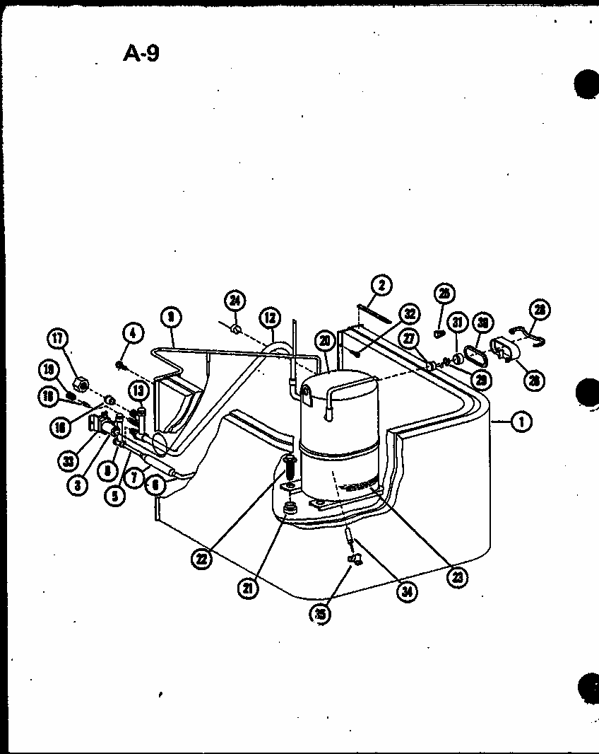 (ercf18-u01b/p67471-11c) (ercf24-u01b/p67471-12c) (ercf30-u01b/p67471-13c) (ercf36-u01b/p67471-14c) (ercf42-u01b/p67471-15c) Diagram and Parts List for ERCF48-U01B P67471-16C Amana Air Conditioner