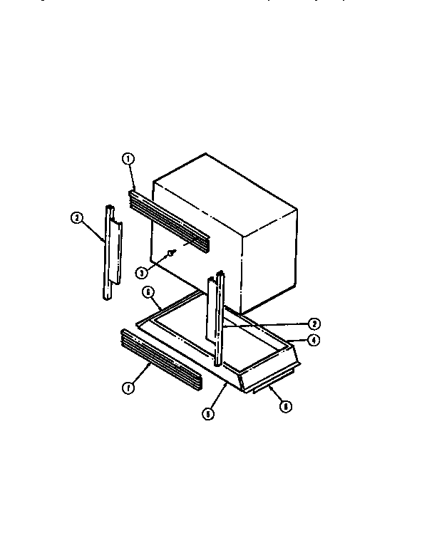 Trim-microwave Diagram and Parts List for WM2750B M167B Jenn-Air Wall Oven