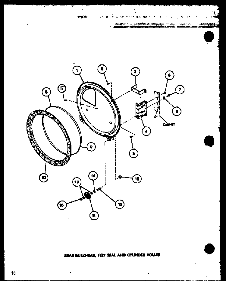 Section 4 Diagram and Parts List for LG2512 P7762230W Amana Dryer