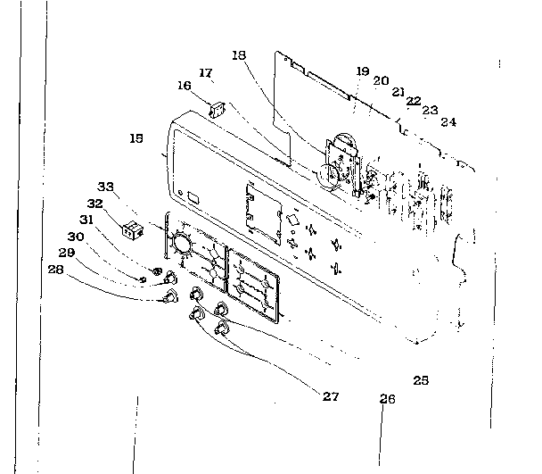 Control Panel Diagram and Parts List for 101931580  Kenmore Range