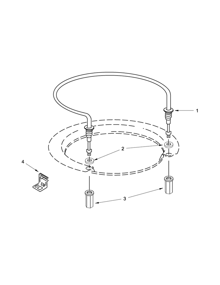 Heater Parts Diagram and Parts List for MDBH949PAM4  Maytag Dishwasher