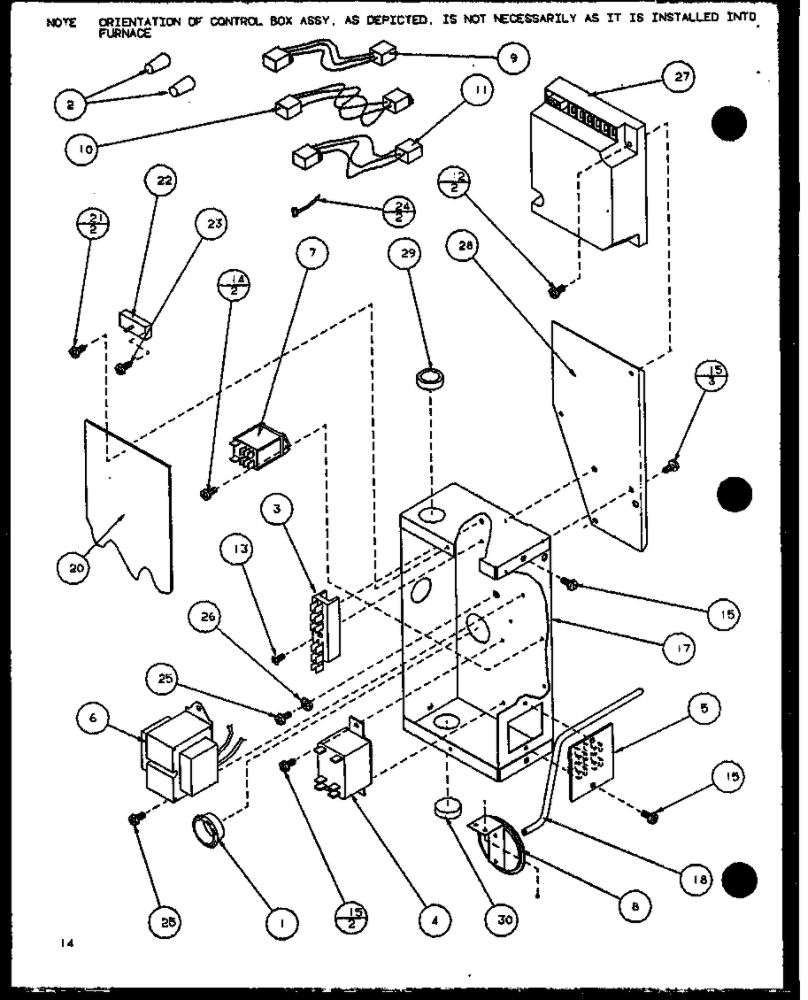 Diagram 5 Diagram and Parts List for GCI140C35A P9898216F Amana Furnace