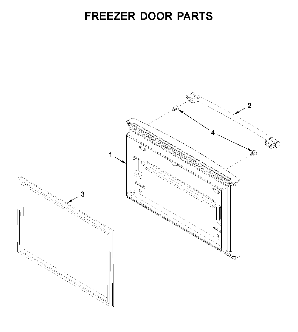 Freezer door parts Diagram and Parts List for MFF2258FEZ04  Maytag Refrigerator
