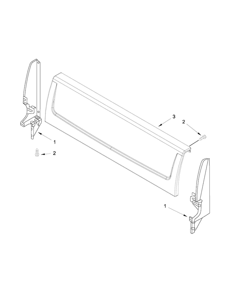 Backguard Parts Diagram and Parts List for AGR3311WDW3  Amana Range