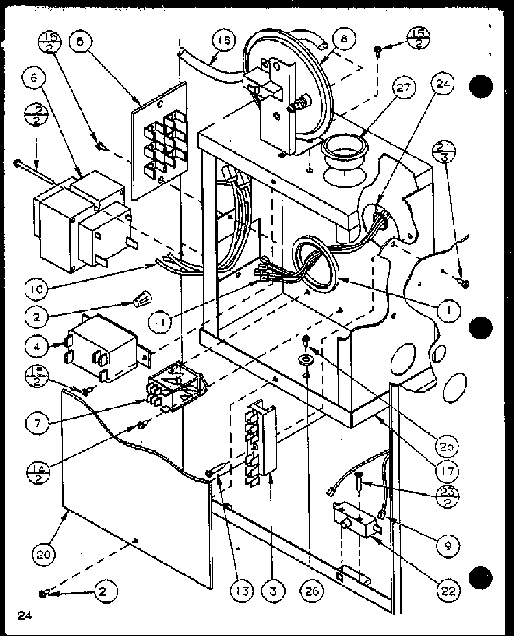 Section 2 Diagram and Parts List for GHI115A35C P6983133F Amana Heater