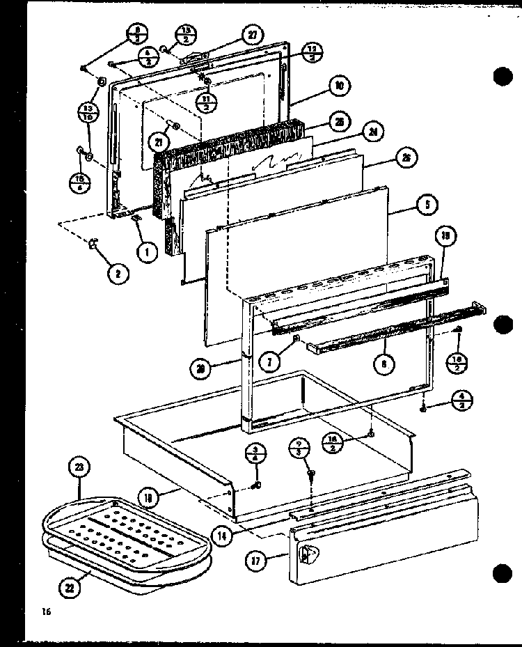 Section 9 Diagram and Parts List for ARR-201 P85450-4S Amana Range