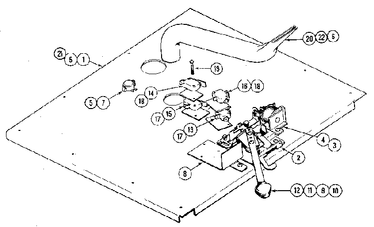 Internal Controls Diagram and Parts List for 21138  Jenn-Air Wall Oven