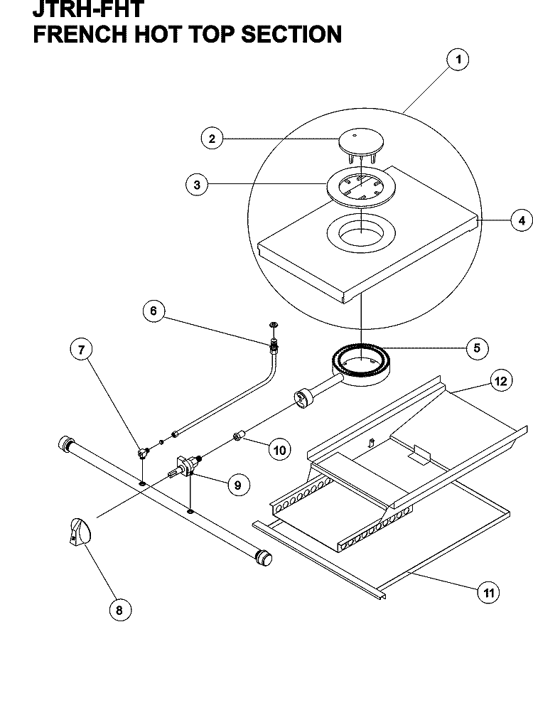 JADE TITAN RANGE FHT Diagram and Parts List for JTRH2FHT36  Maytag Range