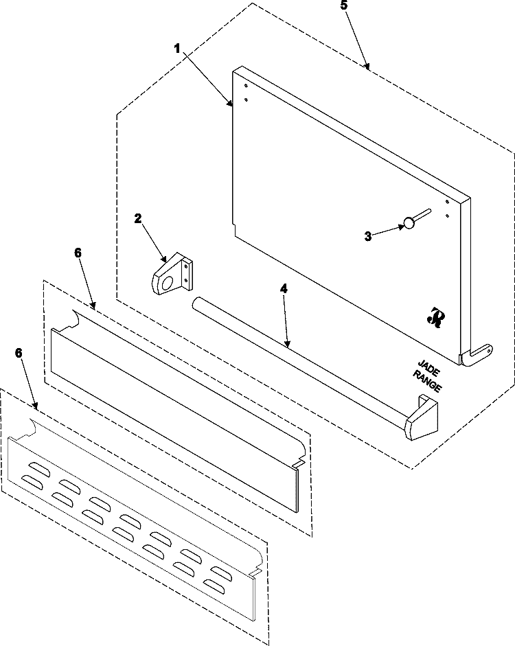 D00R ASSEMBLY Diagram and Parts List for JTRH430  Maytag Range