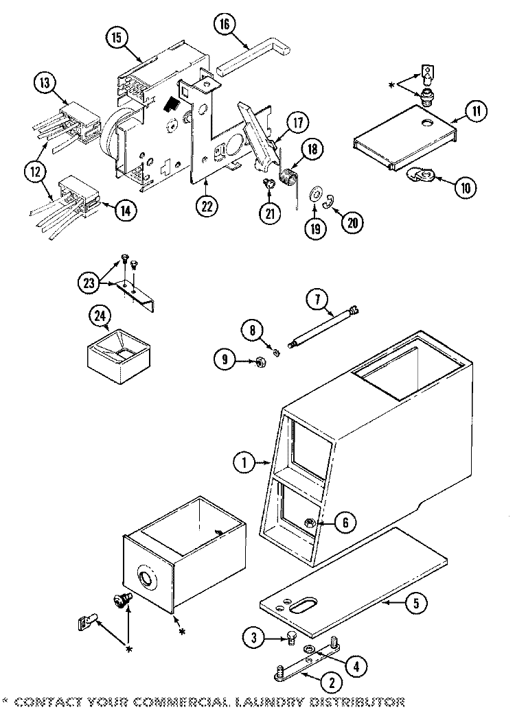 CONTROL CENTER Diagram and Parts List for MAT12CSLGW  Maytag Washer