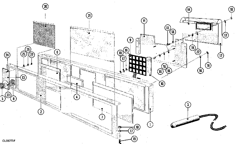 CONTROL PANEL Diagram and Parts List for MFR35PNBVS  Maytag Washer