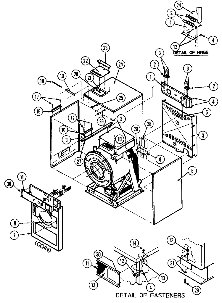 CABINET (MAF25MC4Vx) Diagram and Parts List for MAF25MC4VS  Maytag Washer
